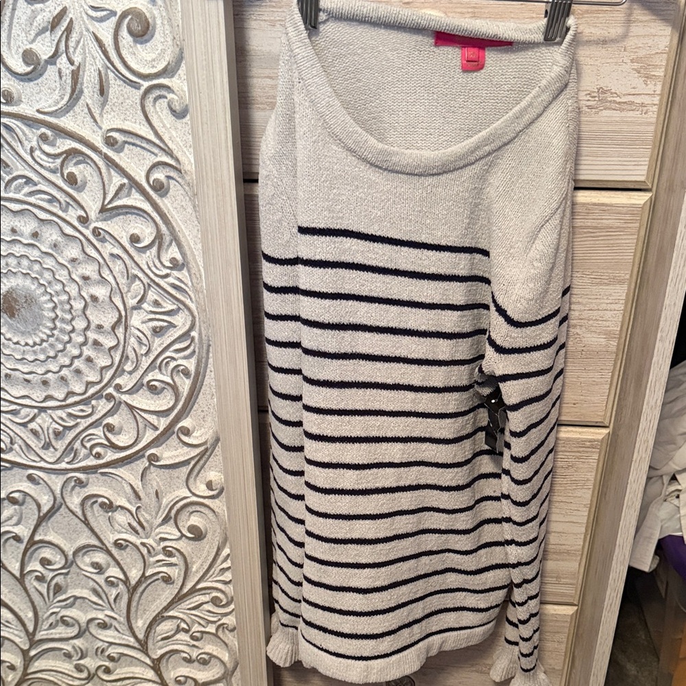Chic Striped Knit Sweater